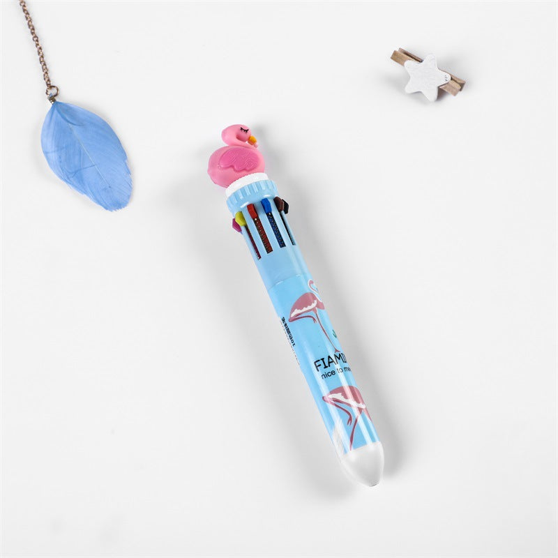 Wholesale Plastic 10-color Ballpoint Pen